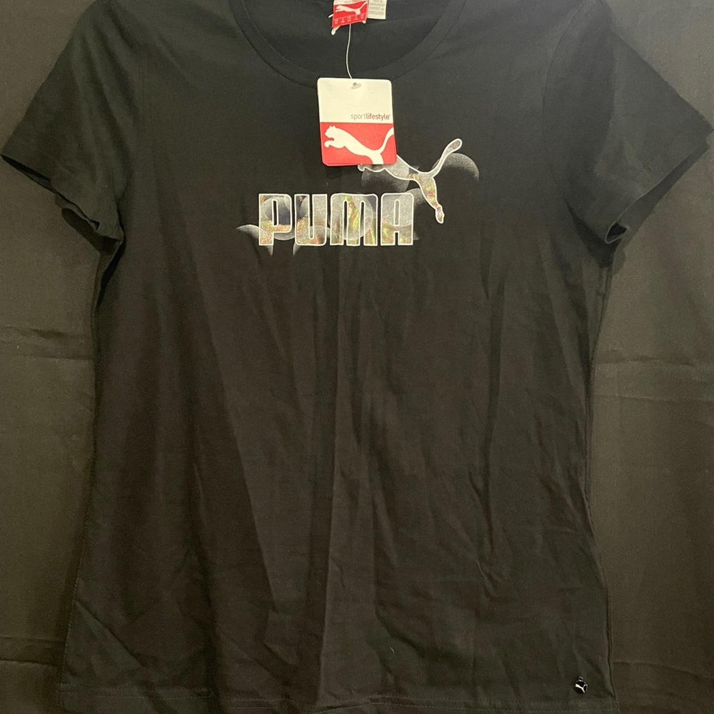 Puma Black Short Sleeve Tee